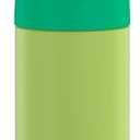 THERMOS FUNTAINER Water Bottle with Straw - 12 Ounce - Kids Stainless Steel Vacuum Insulated Water Bottle with Lid, Lime/Orange