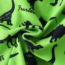AIWUHE Boys one piece Swimsuit Zipper Rash Guard Kids Long Sleeve Bathing Suits UPF 50+ Sun Protection Swimwear, Green Dinosaur (4T-5T)