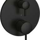 Grohe 294232430 Timeless Pressure Balance Valve Trim with 2-Way Diverter and Cartridge, Matte Black