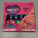 Nail Art Studio for Girls - Birthday Gift - Nail Polish Kit for Kids Ages 7-12 Years Old - Girl Gifts Ideas - Gift Set - Girly Stuff - Polish, Pens, Glitter, Stickers, Gems, Filer - 8 9 10 11 12 Year