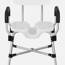 Medhelp Meday Shower Chair for Inside Shower - Heavy Duty Reinforced Crossbar U-Shape