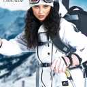 Ski Gloves for Men Women - Winter Snow Windproof Waterproof Skiing Snowboarding for Cold Weather Warm (X-Large, White)