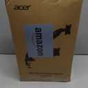 Acer Dual Monitor Arm, Computer Desk Arm with VESA Mounts for 1732 Screens, Fully Adjustable Gas Spring Monitor Stand, C-Clamp and Grommet Mounting Base, Fits 4.4 to 19.8lbs Computer Monitors