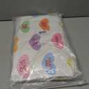 MEHOFOND 4pcs Valentines Shower Curtain Set Colorful Conversation Hearts Shower Curtain Sets for Valentine Heart Candy Bathroom Decor Curtains with Non-Slip Rugs Toilet Lid Cover and Bath Mat