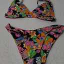 Bathing Suits for Women Deep V Neck Sexy Two Piece Bikini Sets for Women Thong Halter Cheeky Swimsuit M