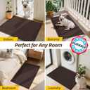JSEI Entryway Rugs Doormat 24"x36", Non-Slip Dirt Trapper Door Mats Indoor, Washable Absorbent and Stain Resist Welcome Floor Mat for Front Door, Dog Door Mat, Dirty Wet Shoes & Paws, Brown