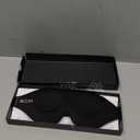 MZOO Luxury Sleep Eye Mask for Side Sleeper Men Women, Zero Eye Pressure 3D Sleeping Mask, Light Blocking Patented Design Night Blindfold, Soft Eye Shade Cover for Travel, Black