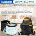 2 Pack 90398 Replacement Filter Compatible with Shop Vac 903-98 90398 9039800 903-98-00 Type AA Cartridge Vacuum Filter Fits Most Shop Vac 4 Gallon and Less Wet/Dry Vacuum