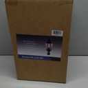 Outdoor Post Light, 21 Inch Aluminum Outside Post Lantern, Waterproof Exterior Lamp Pole Lantern Head with Seeded Glass, Matte Black Column Lights for Patio Garden Walkway Landscape E26 Base Max 100W