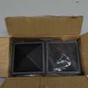 Azdele 6x6 Heavy Duty Aluminum Pyramid Post Caps Cover (Actual 5.5" x 5.5" Wood Post), with Matte Finish Powder Coated Surface, for Fences Wood Post of Decks or Corridors, Black 4Pack