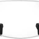 PACEWALKER Universal Motorcycle Windshield Extension Motorcycle Wind Deflector Adjustable Clip-on Windscreen Visor Fit for Most Motorcycle Scooter Dirt Bikes (Transparent)