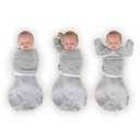 SwaddleDesigns 6-Way Omni Swaddle Sack, Arms Up Swaddle for Newborn, More Options to Calm Startle Reflex, Improves Sleep, Small, 0-3 month, 6-14 lbs, Heathered Gray