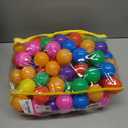 Hovenlay Ball Pit Balls Phthalate Free BPA Free Crush Proof Plastic - 7 Bright Colors in Reusable Play Toys for Kids with Storage Bag
