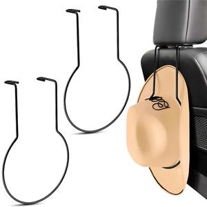 2 PCS Car Cowboy Hat Holder, Hard Metal Automotive Hat Holder for Keeping Hat Shape, Seat Back Organizers for Vehicle Truck SUV, Car Accessories