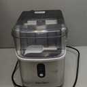 EUHOMY Nugget Ice Makers for Countertop with Ice Scoop & Basket, Self-Cleaning Sonic Pebble/Pellet Ice Maker Machine with 35lbs/24H Soft Ice for Home/Kitchen/Office, Stainless Steel, Silver