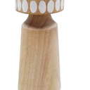 8 inches WOODEN CANDLE HOLDER, Set Of 3