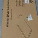 Washer Dryer Countertop Foldable Laundry Countertop Wood Topper with Anti-Slip Pads 54" Width x 27.5" Depth Washer and Dryer Covers for Laundry Hamper Room Counter Organization (Natural)