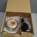 Yosoan 1-Light Vintage Kitchen Hanging Pendant Light Fixture, Single Hardwired Indoor Vanity Luxury Retro Textured Striped Round Glass Shade Samll Lamp for Dinning Room Living Room Island(Antique)