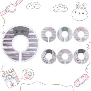 Baby Closet Dividers Set of 7 - Clothes Organizer Toddler Hanger, Nursery Organization for Newborn Clothing