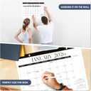 2 x 2026 Desk Calendar, Large Desktop/Wall Monthly Calendar (Jan. 2026 - Jun. 2027) 17'' x 12'' School Year Desk Planner for Teacher Family School Office Supplies (Black)