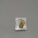 ANHBKAR A-Z Gold Stainless Steel Letter Keychain - Alphabet Initial Key Ring for Men Women, Purse or Car Charm (V Gold 03)