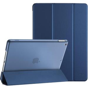ProCase for iPad 9th/ 8th/ 7th Generation Case 10.2 Inch (2021/2020/2019 Release), 10.2 iPad Case 9th/ 8th/ 7th Gen Cover, Slim Smart Cover with Translucent Hard Shell Back -Darkblue
