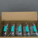 BAYZZ 5 Pack 35 Oz Glass Meal Prep Containers 2 Compartments, Glass Storage Containers with Lids, Airtight Lunch Bento Boxes, BPA-Free, Microwave and Freezer Safe,Green