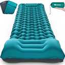 AKSOUL Camping Sleeping Pad with Pillow: Extra Thick 3.9 inch Ultralight Self Inflating Air Mat, Compact Lightweight Insulated Inflatable Sleep Mattress for Backpacking, Camp, Hiking, Tent