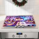 3 x Nuxovilar Cute Snowman Stove Cover Diatom Mud 28.35x20.47 In