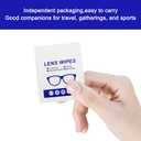 Lens Wipes 220pcs, Individually Wrapped Pre-Moistened Wipes for Eyeglasses, Phone Screens, Cameras - Streak-Free & Gentle