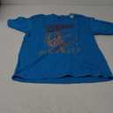 Coors Miller High Life Vintage Moon Logo Women's Crop Top, Size L, Blue 