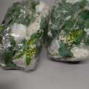 Dolicer 2Pcs 13Ft Artificial Eucalyptus Garlands with Flowers - 8 Roses, Faux Floral Greenery Garlands Fake Flowers Vines for Wedding Table Centerpieces Arch Party Ceremony Backdrop Decor (White)