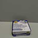 Shower Head - Anti-Clogging Silicone Nozzles - 2.5 GPM Removable Restrictor - Easy to Clean Adjustable Replacement - easy to install with Plumbers Tape - 6 inch - Brushed Nickel Finish