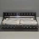 Stainless Steel Charcoal Grill for 12 Skewers – Portable BBQ 24.80"×9.45"×24.80" – Foldable Kabob Mangal – Heavy-Duty Rustproof Grill for Outdoor