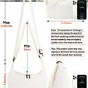 Crossbody Sling Bag for Women Men Trendy, Crescent Bag with Adjustable Strap, 2 Zippers Lightweight