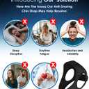Forzacx Anti Snore Chin Strap - Breathable Chin Strap Snoring Solution, Effectively Reduce Snoring, Non-Stick Hair, Don't Fade - Black