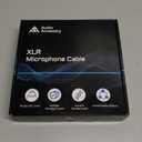 XLR Cables 10ft 2 Pack, Neutrik REAN Gold-Pin Connectors, 21AWG OFC, Kevlar-Reinforced 10X Heavy Duty Nylon Braided, Dual Shielded Noiseless Balanced Microphone Cable for Shure Mic