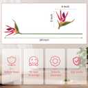 Hanaive 12 Pcs Bird of Paradise Artificial Plant 24 Inches Hawaiian Tropical Flowers Fake Rubber Strelitzia Faux Flowers Bouquet for Home Garden Office Wedding Indoor Outside Party Decor DIY (Pink)