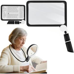 Handheld Magnifying Glass & Hands Free Magnifying Glass