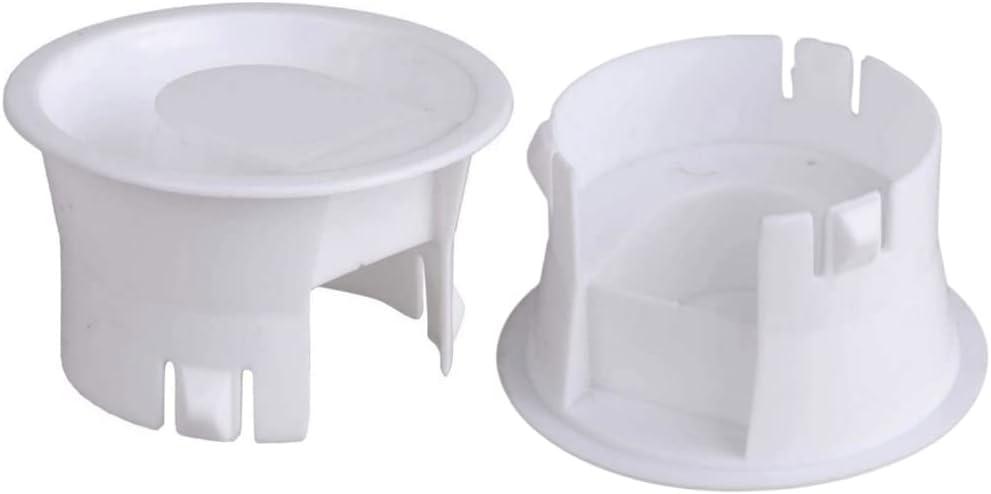 2 x Glass Water Pitcher Lids, 2 Pieces, White