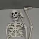 Skeleton Halloween Decor,3Ft Life Size Skeleton Full Body Plastic Human Bones for Halloween Decoration (Gray)