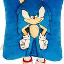 Franco Sonic The Hedgehog Anime Kids Super Plush Cozy Snuggle (TM) Pillow (100% Officially Licensed Product)