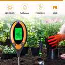 2026 4 in 1 Soil Meter, Test Moisture/PH/Light/Temperature, Soil Tester for Garden, Lawn, Indoor, Outdoor Planting1 * 9V Battery Needed