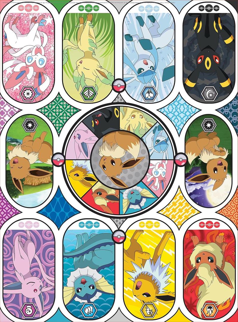 Buffalo Games - Silver Select - Pokemon- Windows of Eevee - 1000 Piece Jigsaw Puzzle for Adults -Challenging Puzzle Perfect for Game Nights - Finished Size is 26.75 x 19.75