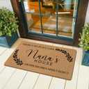 Nana's House Gifts Door Mat, Mother's Day Birthday Gifts for Nana from Grandkids, Housewarming Gifts for Grandma Women, Grandmother Gifts Front Door Mat Rug Outdoor Entrance, 30x17 Inch