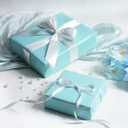 LaRibbons Light Blue Wrapping Paper, 30 Inch x 33 Feet Solid Color Pearly-Lustre Gift Wrapping Paper Rolls for Baby Shower, Wedding, Valentine's Day, Birthday, Bridal Shower