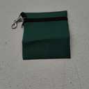 PATIKIL Golf Tee Pouch, Zipper Golf Ball Bag with Metal Lobster Claw Clip for Men Women Valuables Holder (Dark Green)