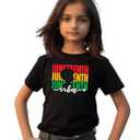 Repeating Juneteenth Vibes Kids Toddler Baby Boys Girls Shirt Independence Day Black History Shirt (5T)