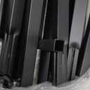 Over The Table Rod Stand with Clamps Adjustable 13''-42'' Tall 29"-98" Length Black Table Arch Hanging for Wedding Birthday Party Halloween Christmas