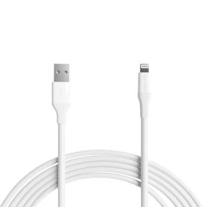 Amazon Basics Apple MFi Certified USB-A to Lightning Cable for iPhone iPad, Fast Charging, 10ft (10 Foot), White, 1-Pack